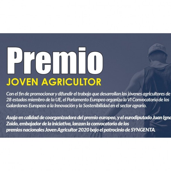 Bases de la Convocatoria 'Premio Joven Agricultor 2020'