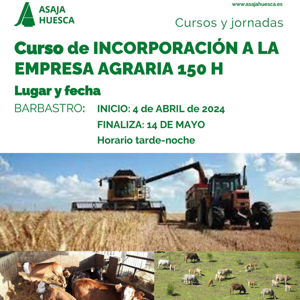 Curso de Incorporación a la Empresa Agraria: Una oportunidad única para jóvenes agricultores