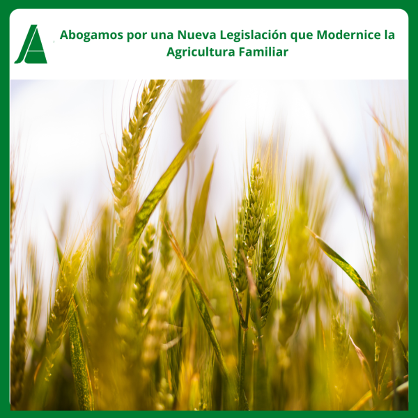 Abogamos por una Nueva Legislación que Modernice la Agricultura Familiar