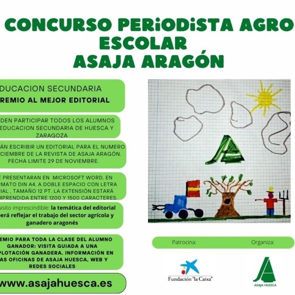 I Concurso Periodista Agro Escolar, ASAJA Aragón